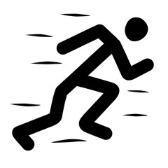 sprinter athlete icon