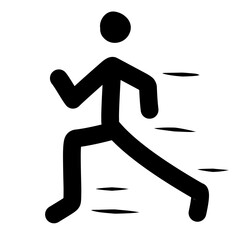 sprinter athlete icon