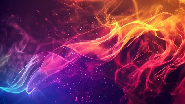 Abstract background of colorful smoke waves. Vector illustration. EPS 10.
