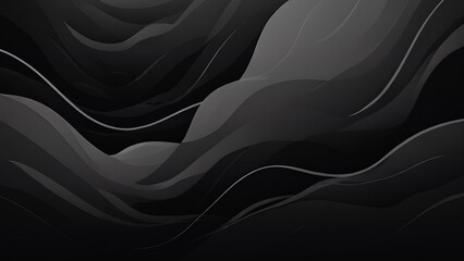 Fototapeta premium Dark Background, Black Abstract Background, Dark Texture for any Graphic Design work, Dark Abstract Background, black and white abstract background with smooth lines, dark background with copy space
