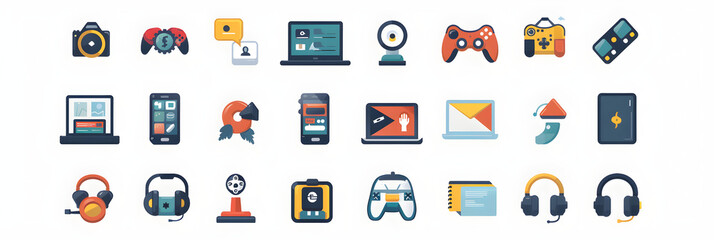 Stunning Collection of Diverse and Universally Recognizable Illustrated Icons