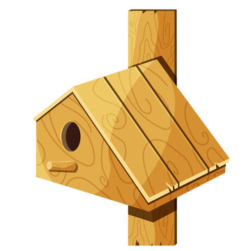 wooden bird house