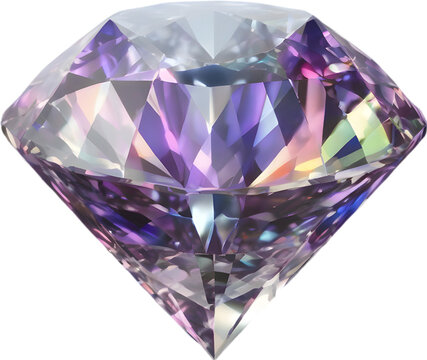 Diamond stone, colorful gemstone clipart.