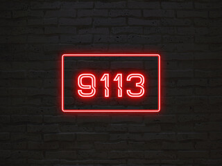 9113年のネオン文字