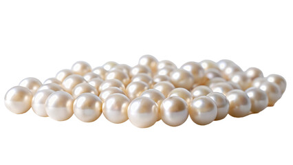White Isolated Pearl Necklace - Luxury Jewelry Gift