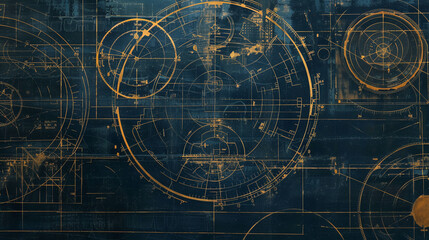 Atomic bomb blueprint close-up