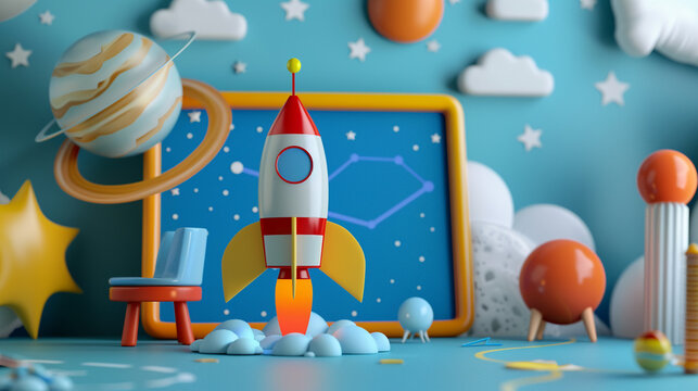 Back to school space exploration theme