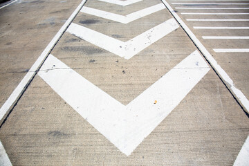 Fototapeta premium road crossing on concrete road