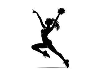 Fototapeta na wymiar Cheer Squad: Vector Cheerleader Illustration