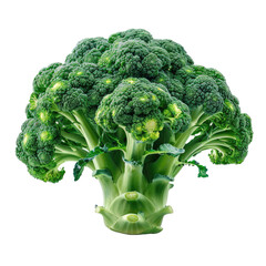 Broccoli Plant Display Isolated On Transparent Background