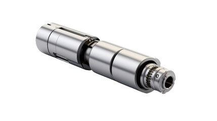 Metal Object on White Background. On a White or Clear Surface PNG Transparent Background..