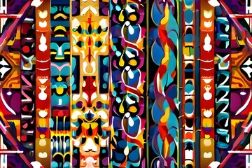 Abstract design with colorful patterns for wallpaper and background Generative AI