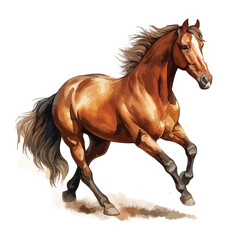 Brown Horse Clipart clipart isolated on white background