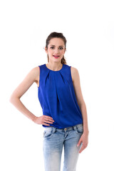 Obraz premium Portrait of a beautiful young woman.