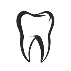 healthy tooth icon on transparent background