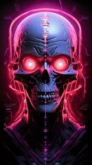 Find beauty in darkness with a striking portrayal of evil incarnate   neon