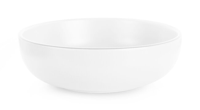 empty bowl isolated on white background.