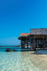 Beautiful beach of Khai Nai Island in Thailand.