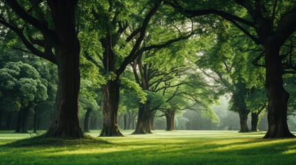 Fototapeta na wymiar trees in the park