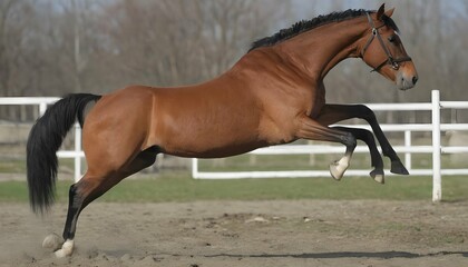 A Horse With Its Legs Extended Mid Leap Upscaled 2 1