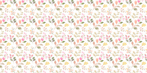 Fototapeta na wymiar Allover pattern seamless floral pattern new digital print textile design 