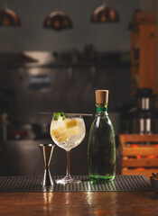 Refreshing gin tonic