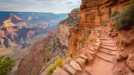 Trail in grand Canyon, Arizona, USA.