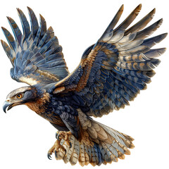 bird of prey isolated on transparent background