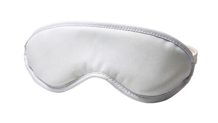 White sleep mask. isolated on transparent background.