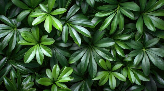 close up tropical green leaf background