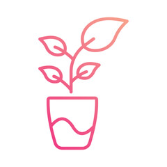 Plant icon editable stock vector illustration