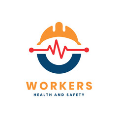 Workers Health and Safety Logo sign creative modern design concept vector concept