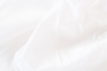 Obraz premium Close up white fabric or white cloth texture background.