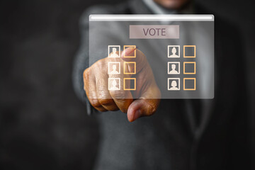 Online business contract Electronic signature, e-signing, digital document management, paperless office, signing business contract concept.
