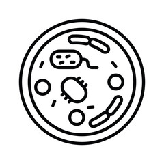 Microbiology icon editable stock vector illustration