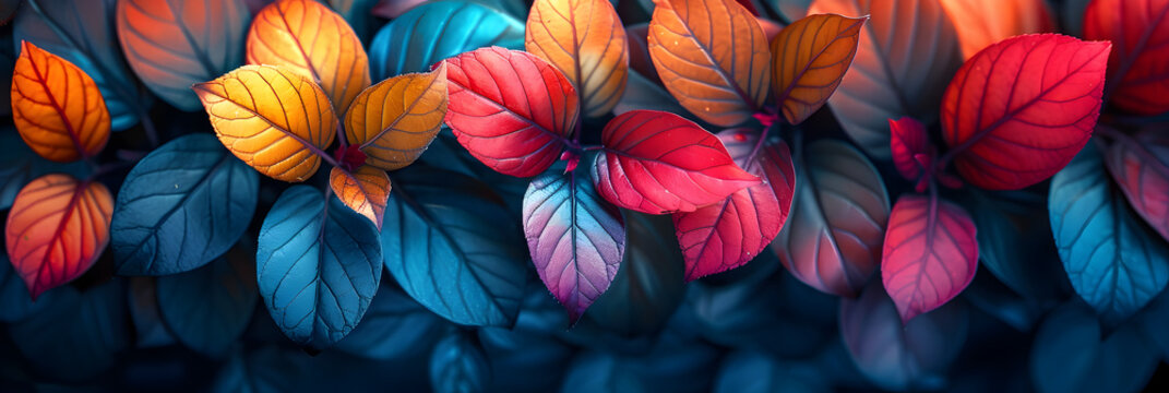 Close-up background image of leaves. Bright beauty,
Colorful leaves lying on the ground background in the style of a color palette perfect for autum