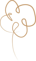 Boho Chic Vibe Element Line SVG