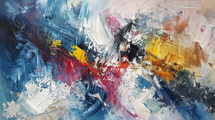 Abstract Textures and a Vibrant Mix of Colors. Dynamic and Expressive Artistic Concept.