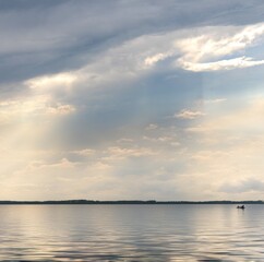 Obraz premium Scenic view of Lake Conroe in Texas