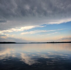 Obraz premium Scenic view of Lake Conroe in Texas