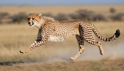 A Cheetah With Its Fur Ruffled By The Wind Runnin Upscaled 7