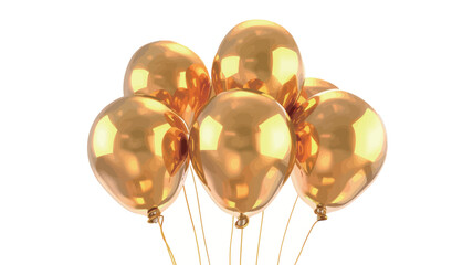 a row of gold balloons with the words quot gold quot on the bottom