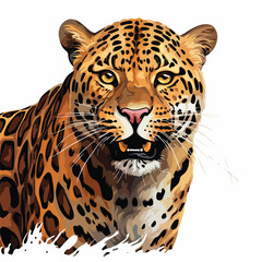 Leopard clipart clipart isolated on white background