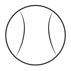 Vector of a flat vector icon of a baseball