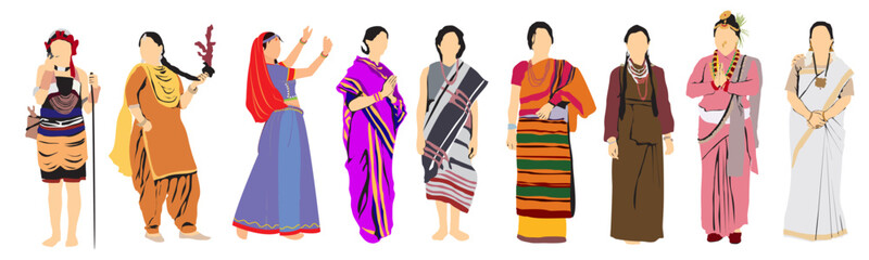 Indian traditional dress women's