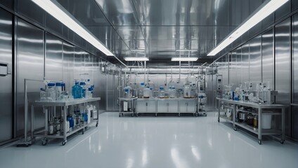 Pharma, pharmaceautical clean room, industrial design for large scale chemical production in...