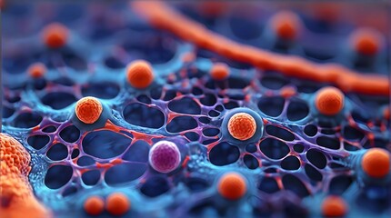 cells-Cellular Symphony: A High-Key Microscopic Masterpiece