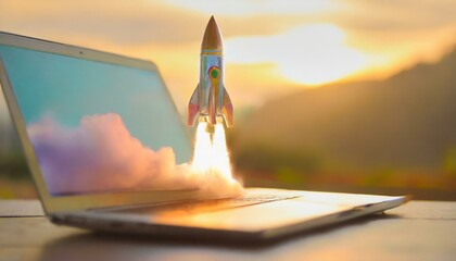 Virtual Voyages: Witness the Launch of a Space Rocket from Your Laptop Screen