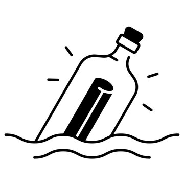 Message In Bottle Icon