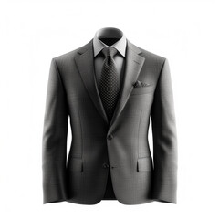 Men's suit on a white background